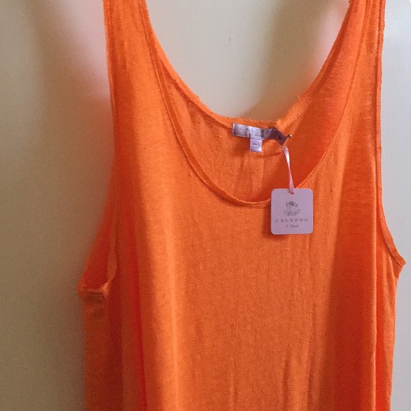 Calypso Tops - 🎉Price drop 🎉NWT, Calypso Aidama orange size M.